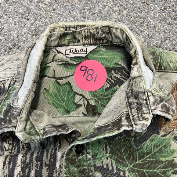 Vintage walls camo shirt mens XL Extra large long sleeve button up realtree - Picture 6 of 9